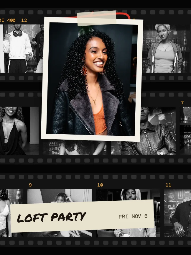 Loft Party, Contact look, as a single photo post